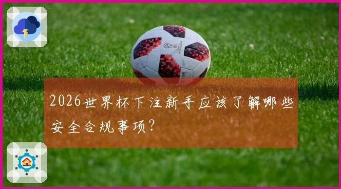 2026世界杯下注新手应该了解哪些安全合规事项？